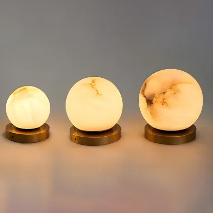 White Globe Alabaster Cluster Modern Crystal Chandelier Image - 20