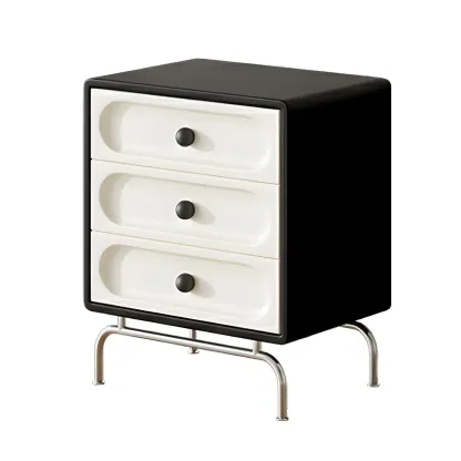 Stylish White Wooden Double Dresser with Soft-Close Drawers Image - 5