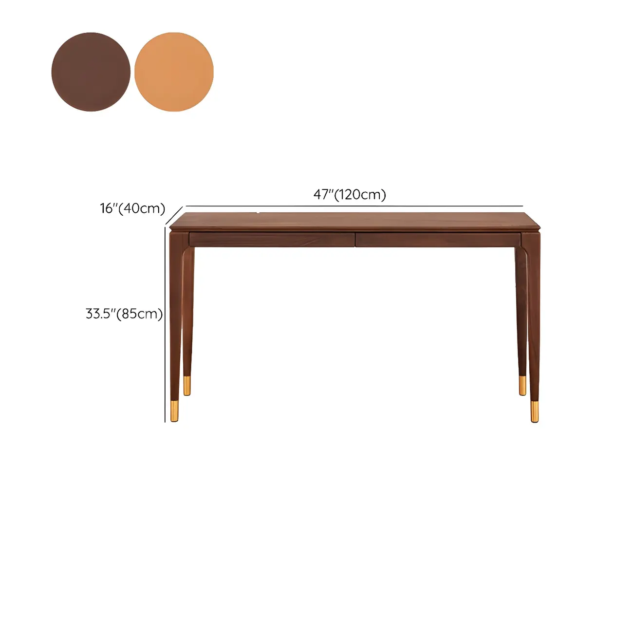 Natural Wood Entryway Console Table with Drawers Image - 12 | homeyfad