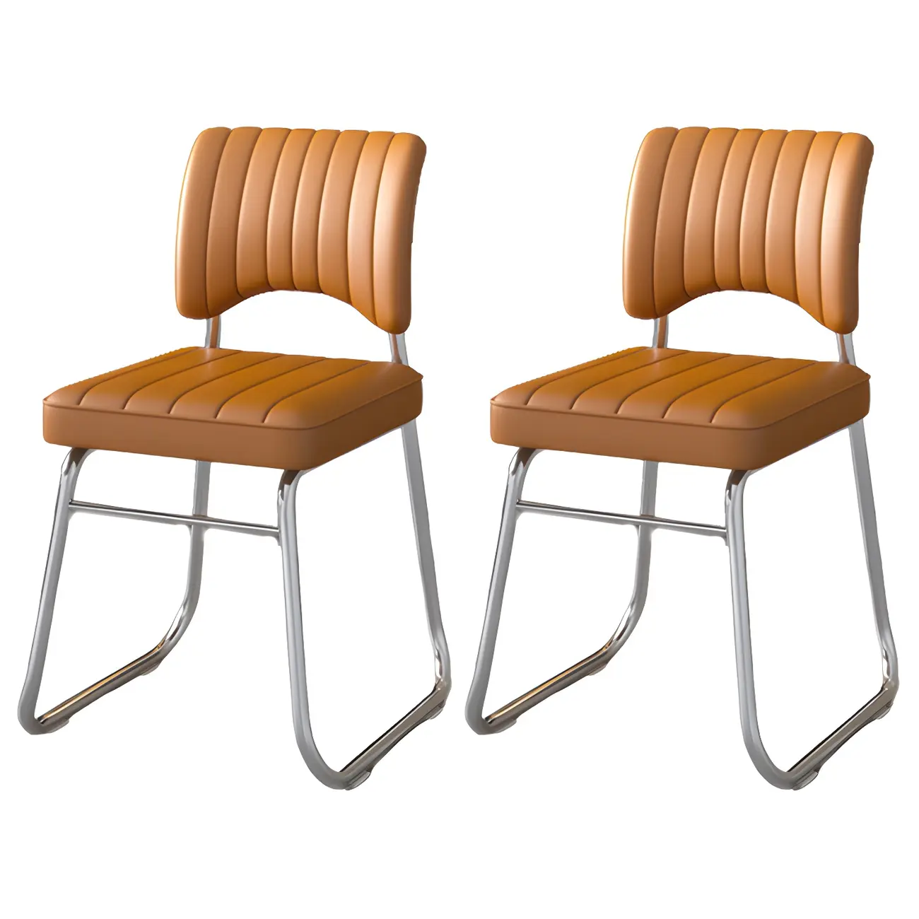 Modern Black Steel Leather Upholstered Office Chair Image - 9 | homeyfad