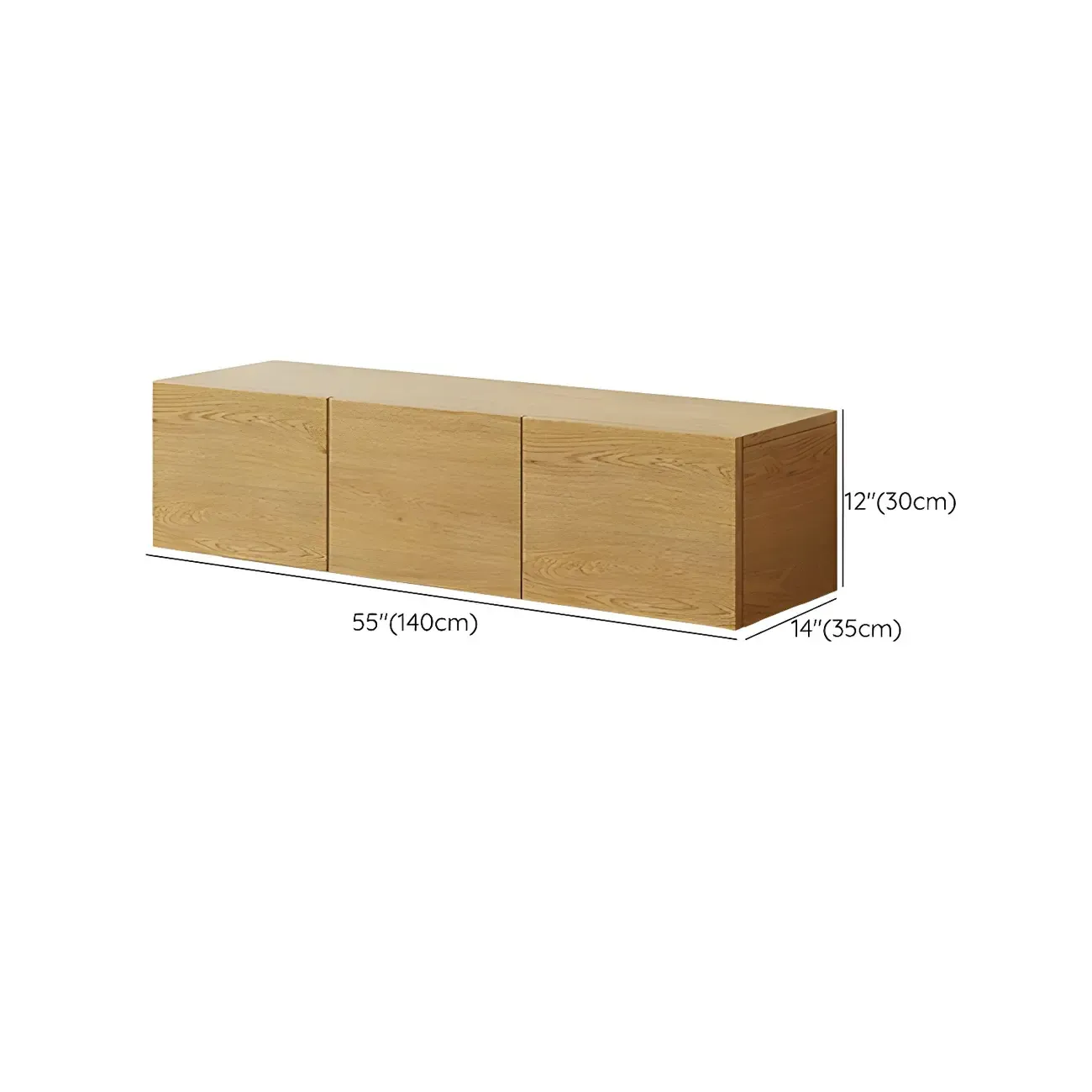 Rustic Wooden TV Stand with Cable Management for Living Room Image - 28