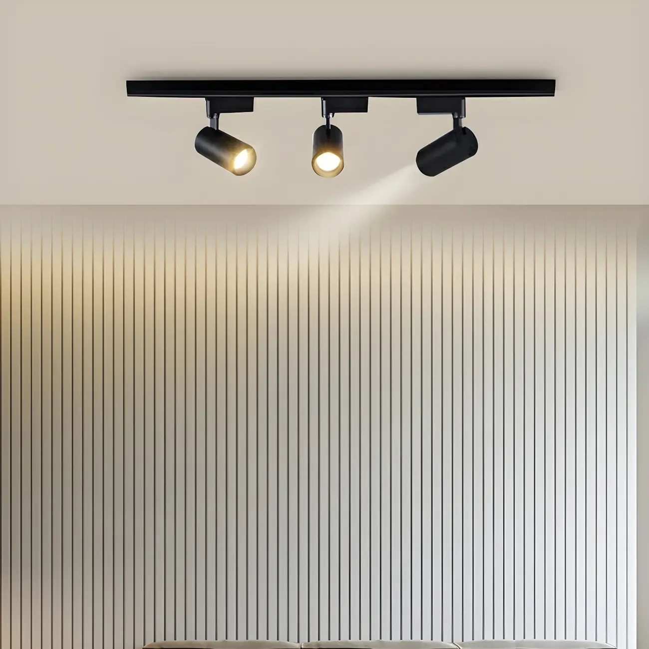 Modern LED Semi-Flush Ceiling Light for Living Spaces Image - 3