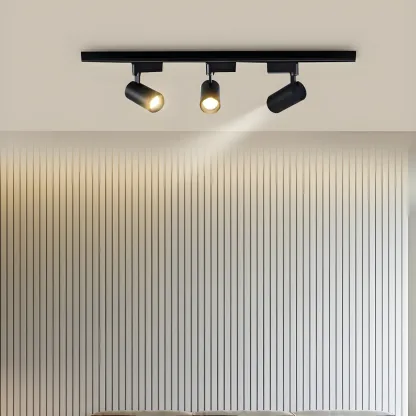 Modern LED Semi-Flush Ceiling Light for Living Spaces Image - 3