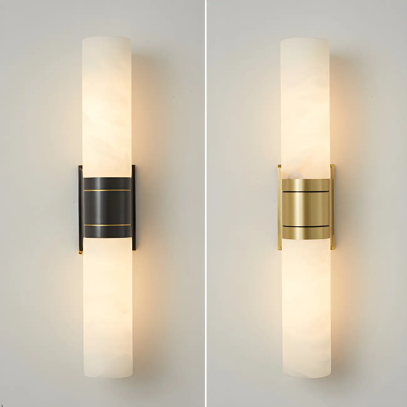 Modern LED Wall Light with Stone Shade for Home Decor Image - 4 | homeyfad