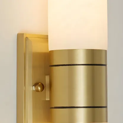 Modern LED Wall Light with Stone Shade for Home Decor Image - 12