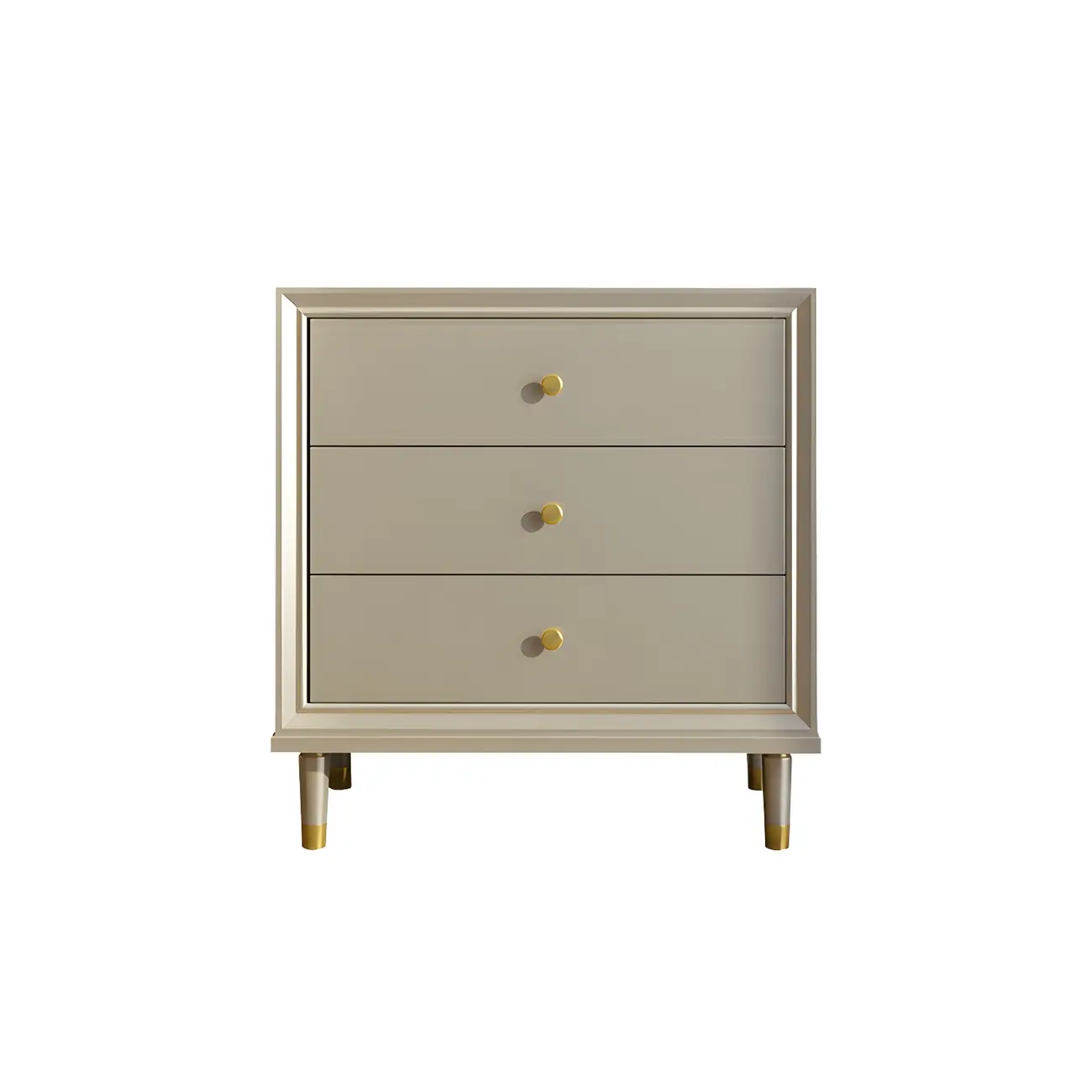 Modern Wooden Dresser with Gold Handles for Bedroom Image - 10 | homeyfad