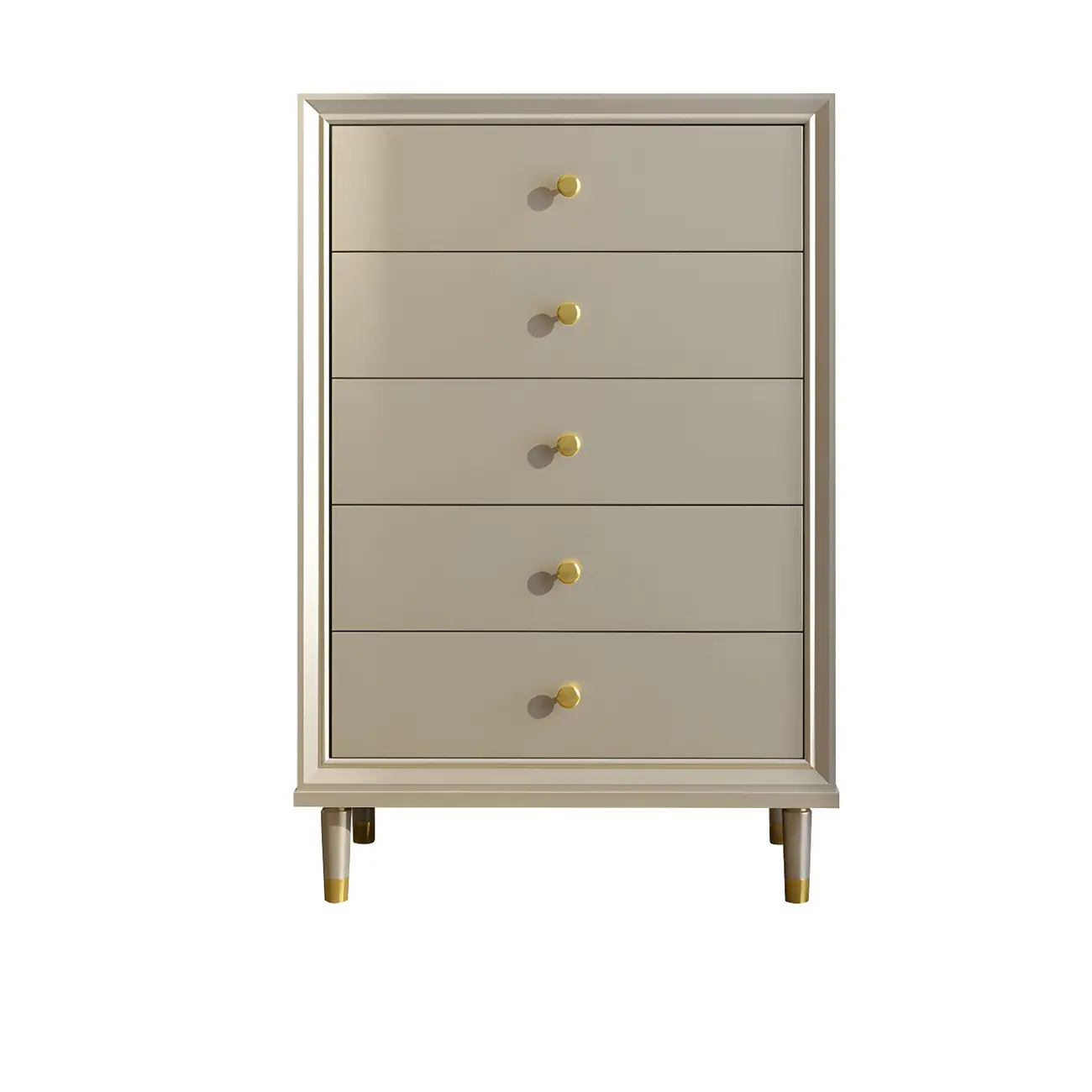 Modern Wooden Dresser with Gold Handles for Bedroom Image - 17 | homeyfad