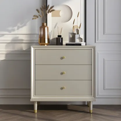 Elegant Off-White Wooden Dressers & Chests with Drawers Image - 2