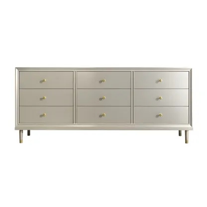Elegant Off-White Wooden Dressers & Chests with Drawers Image - 10