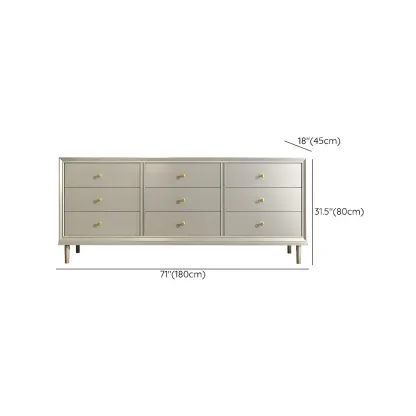 Elegant Off-White Wooden Dressers & Chests with Drawers Image - 20