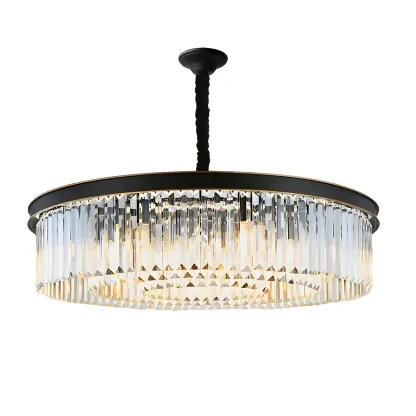 Luxury Crystal Round Modern Chandelier for Living Room Image - 6