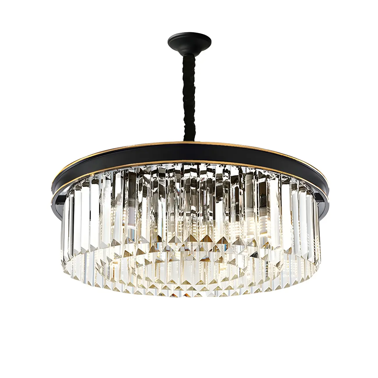 Luxury Crystal Round Modern Chandelier for Living Room Image - 7 | homeyfad