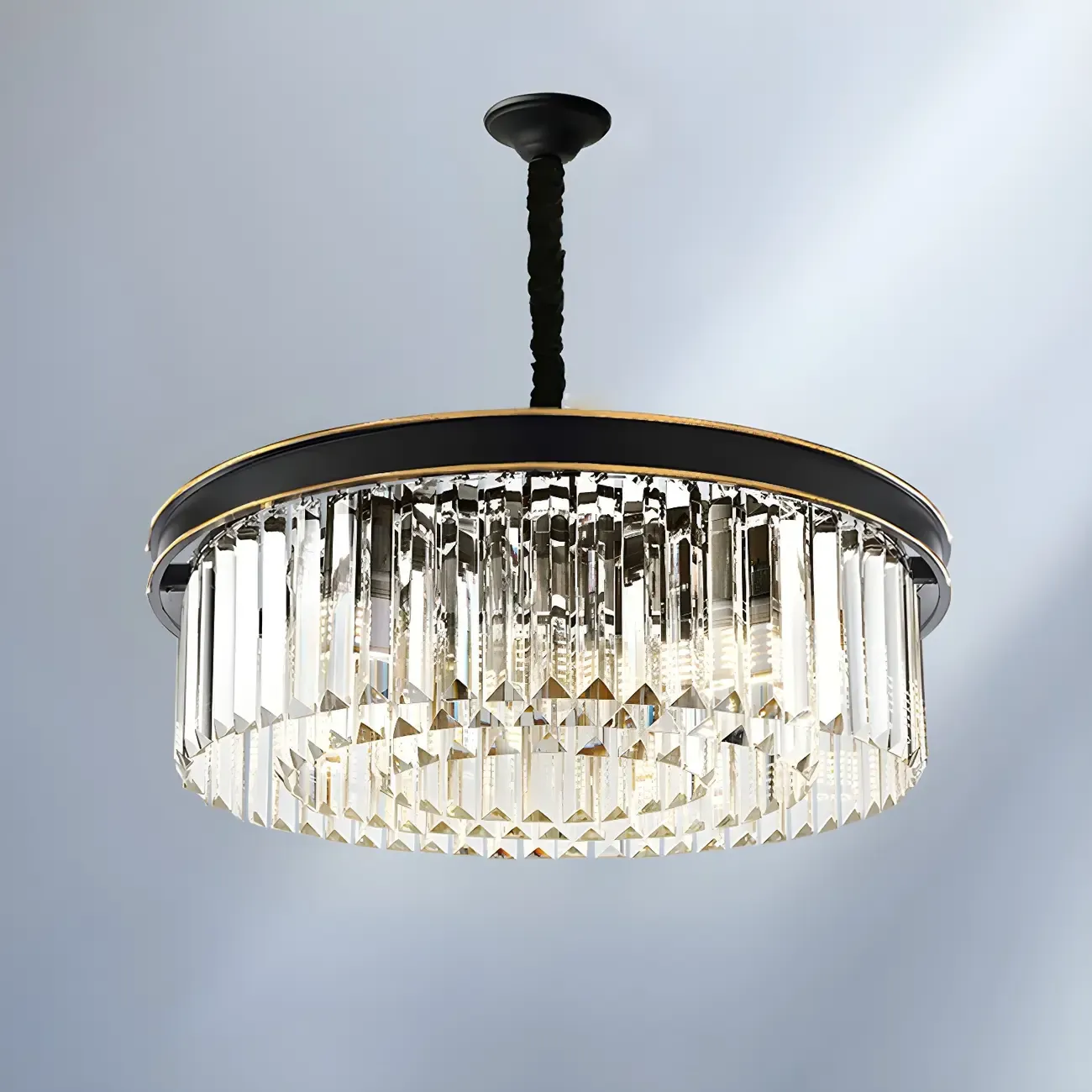 Luxury Crystal Round Modern Chandelier for Living Room Image - 8