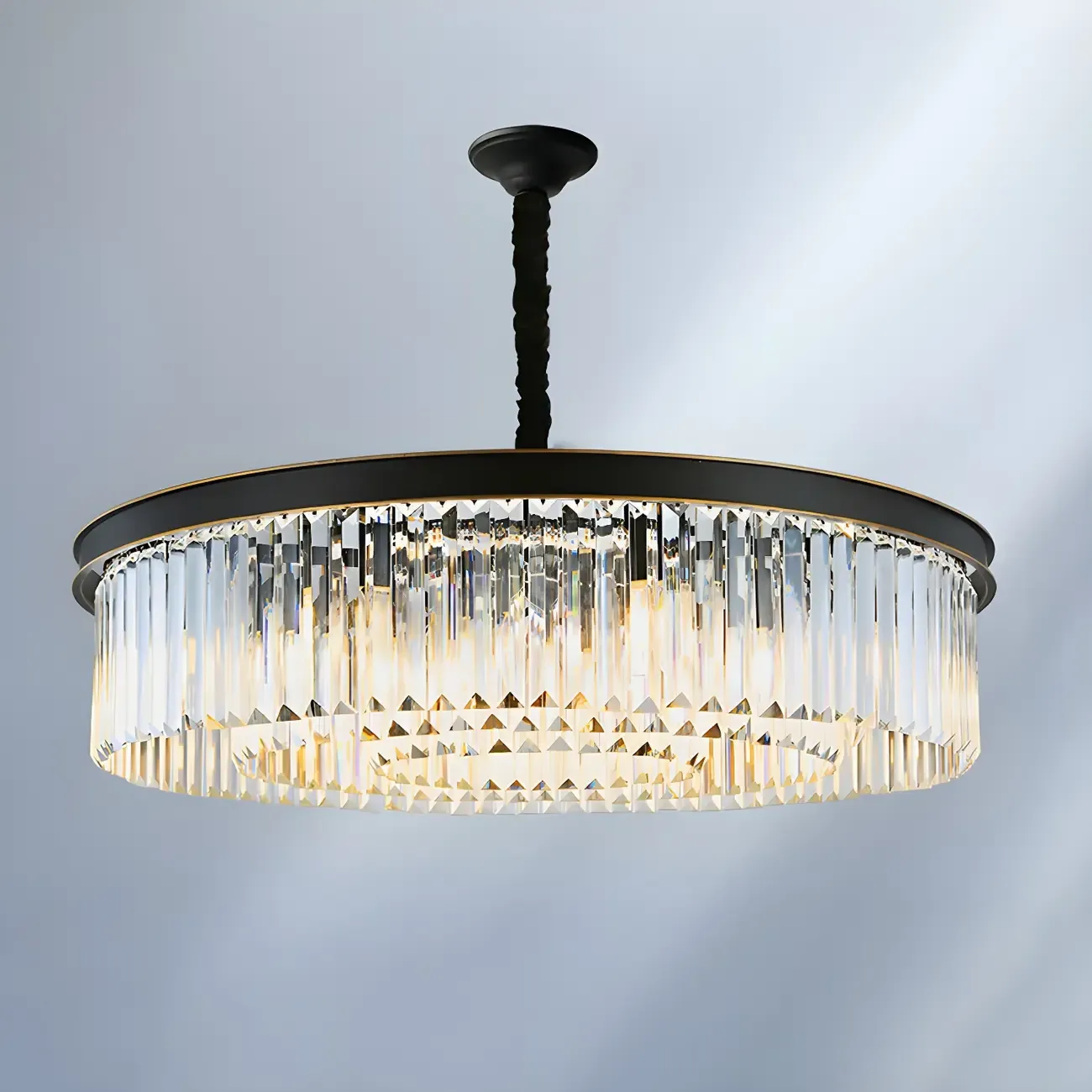 Luxury Crystal Round Modern Chandelier for Living Room Image - 10