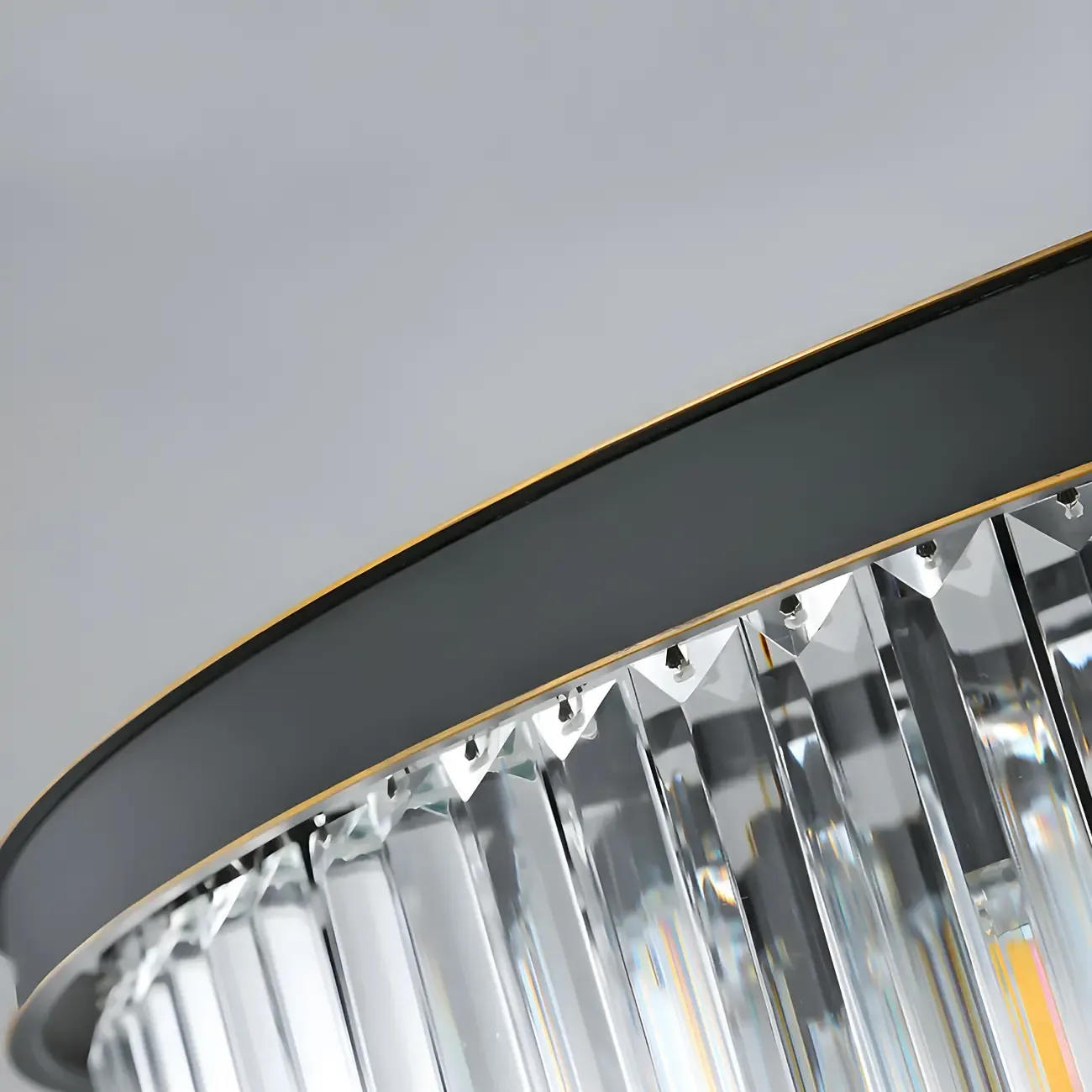 Luxury Crystal Round Modern Chandelier for Living Room Image - 11