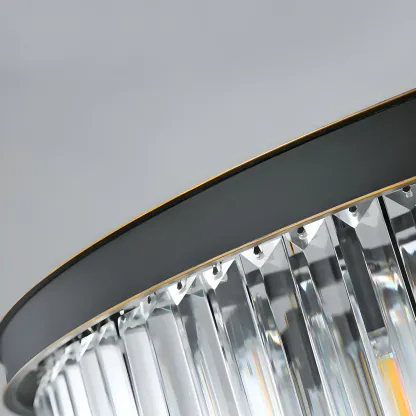 Luxury Crystal Round Modern Chandelier for Living Room Image - 11