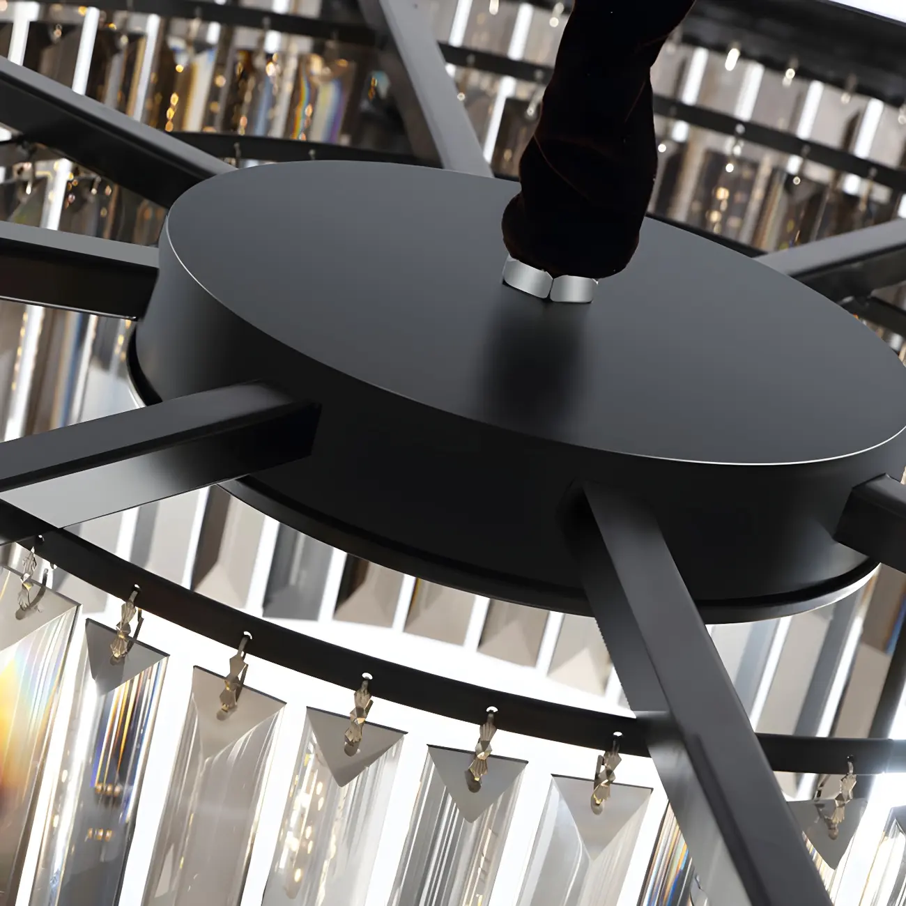 Luxury Crystal Round Modern Chandelier for Living Room Image - 13 | homeyfad