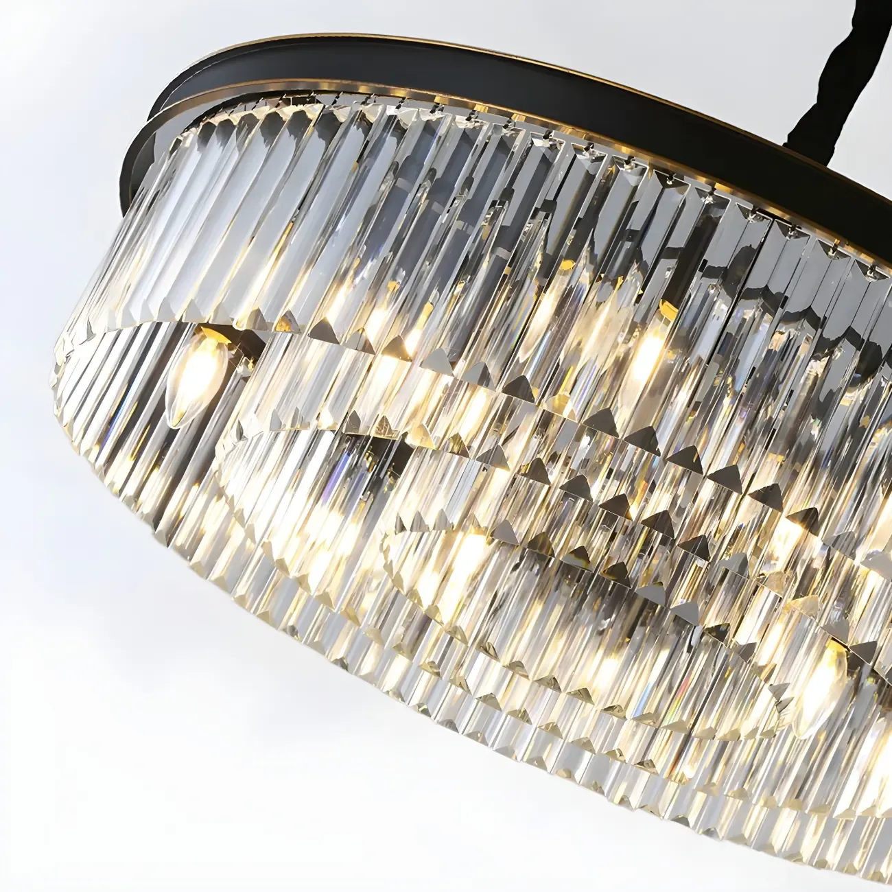 Luxury Crystal Round Modern Chandelier for Living Room Image - 14