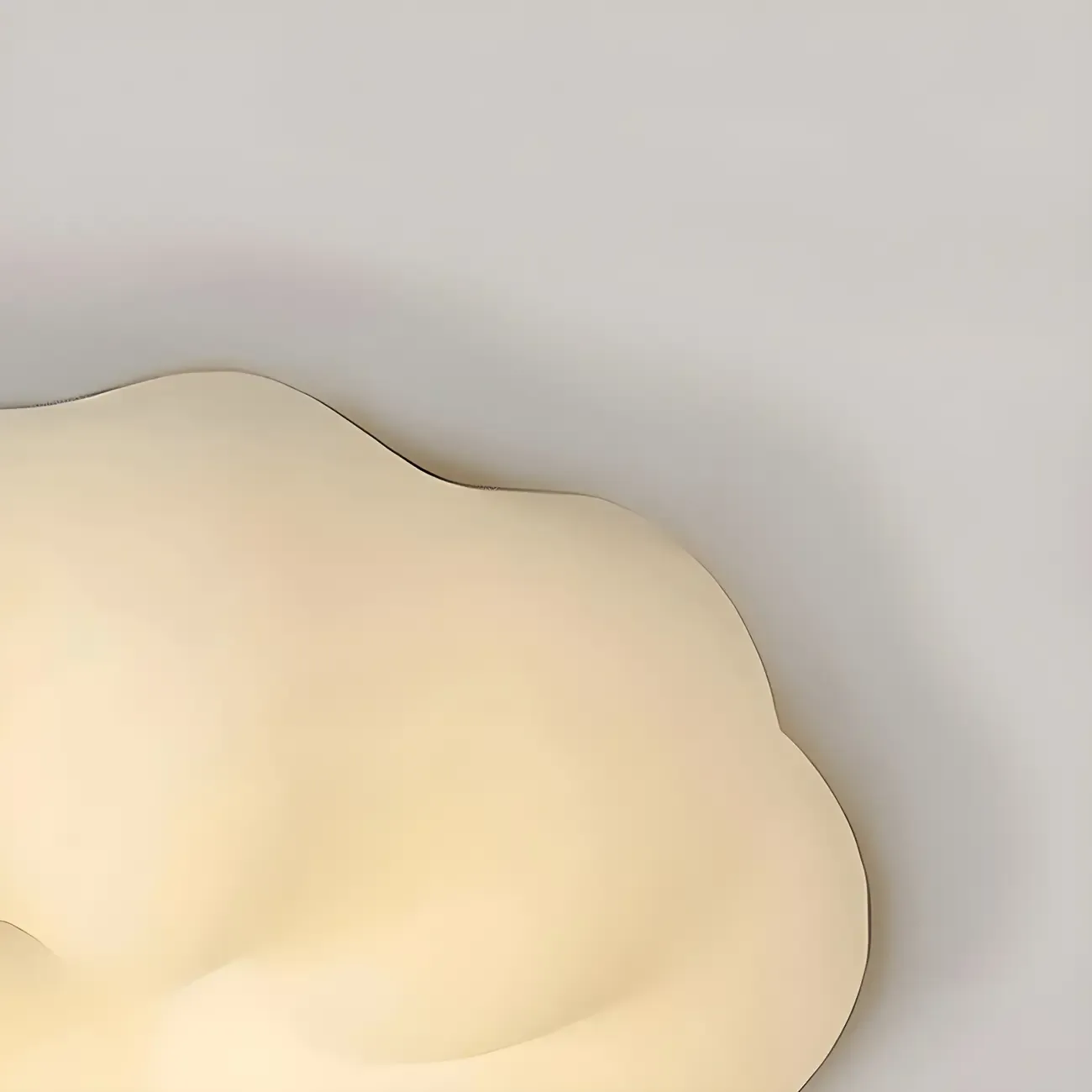 White Cloud Shape Glass Modern Minimalist Chandelier Image - 5