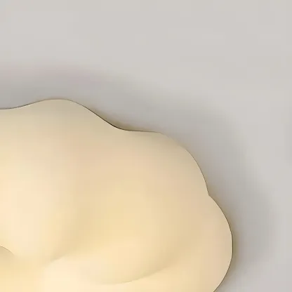 White Cloud Shape Glass Modern Minimalist Chandelier Image - 5