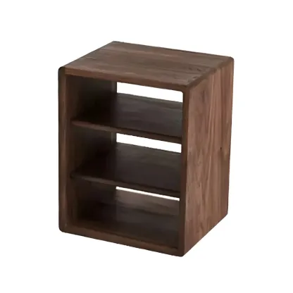 Chic Modern Wooden Cube Storage Open-back Bookshelves Image - 5