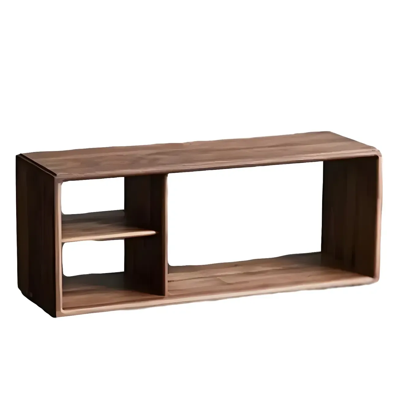Chic Modern Wooden Cube Storage Open-back Bookshelves Image - 9