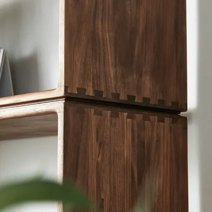 Chic Modern Wooden Cube Storage Open-back Bookshelves Image - 16