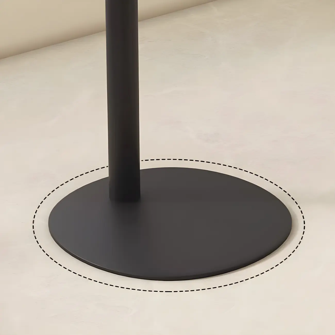 Modern Oval Metal C-Shaped End Table Black Image - 8 | homeyfad