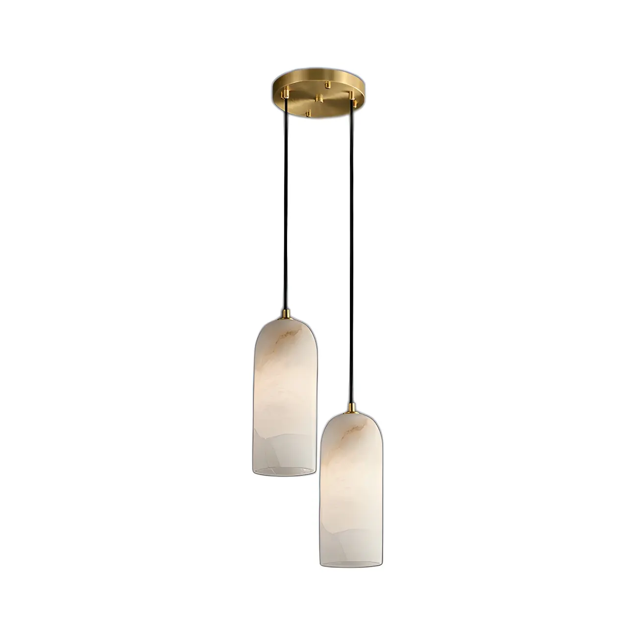 Postmodern Marble Cylinder Pendant Light Fixture for Dining  Image - 8 | homeyfad