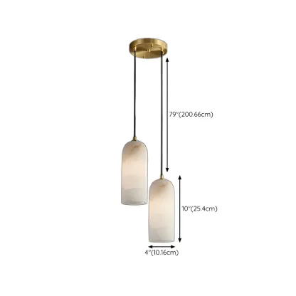 Postmodern Marble Cylinder Pendant Light Fixture for Dining  Image - 19