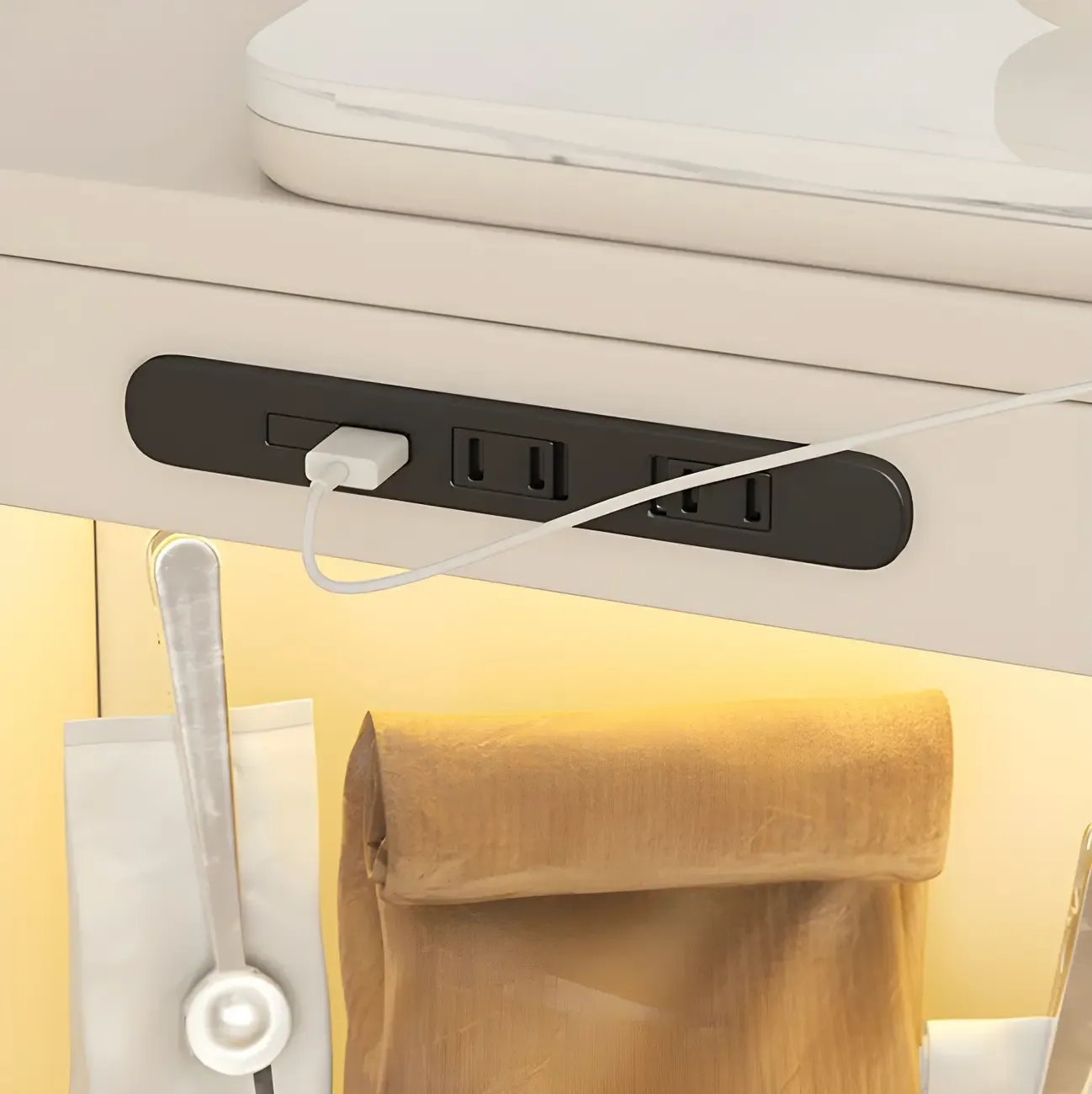 Natural Wood Glass Storage Socket Extendable Bar Tables Image - 8