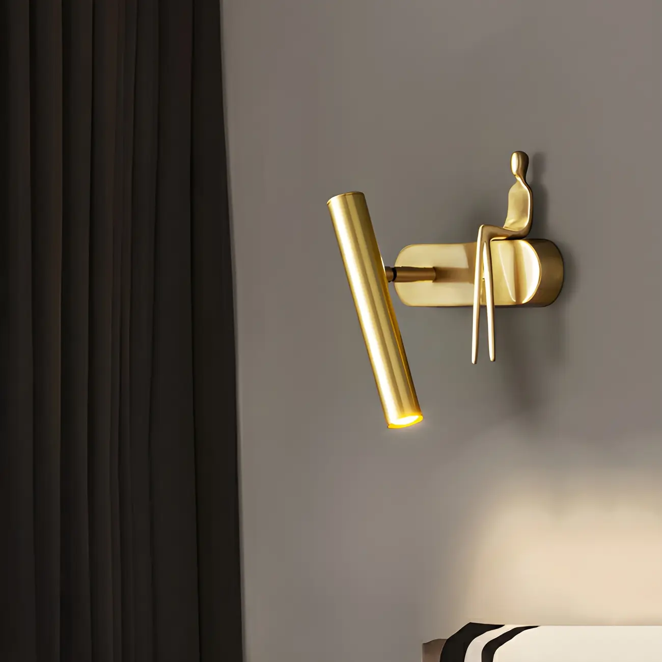 Modern Minimalist Metal LED Wall Light for Reading Image - 2 | homeyfad