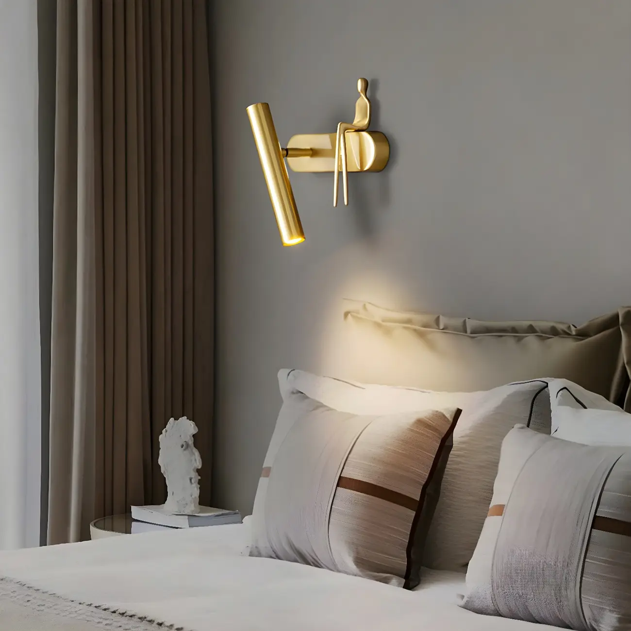 Modern Minimalist Metal LED Wall Light for Reading Image - 1 | homeyfad