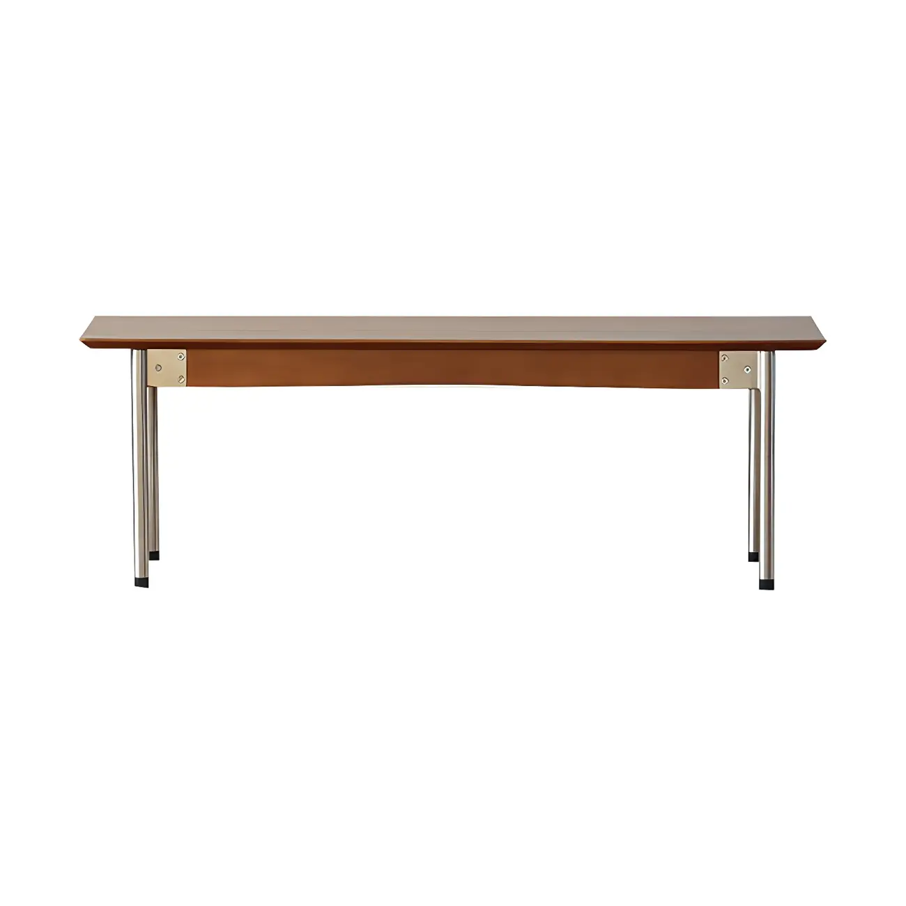 Scandinavian Long Brown Wooden Bedroom Bench Image - 8 | homeyfad