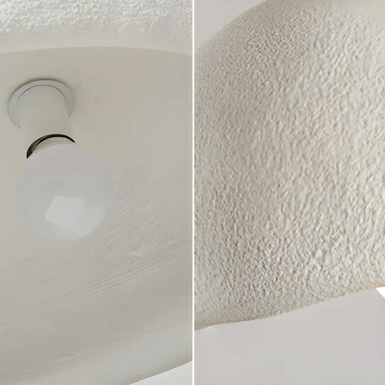 Art Deco Modern White Resin Dome Hanging Pendant Light  Image - 4