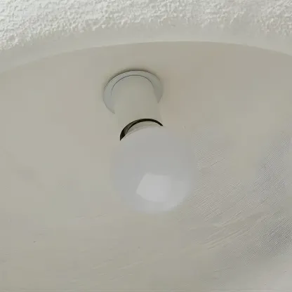 Art Deco Modern White Resin Dome Hanging Pendant Light  Image - 7