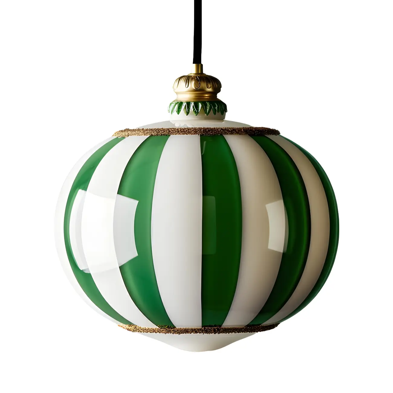 Modern Glass Green Globe Pendant Light Kitchen Fixture Image - 6 | homeyfad