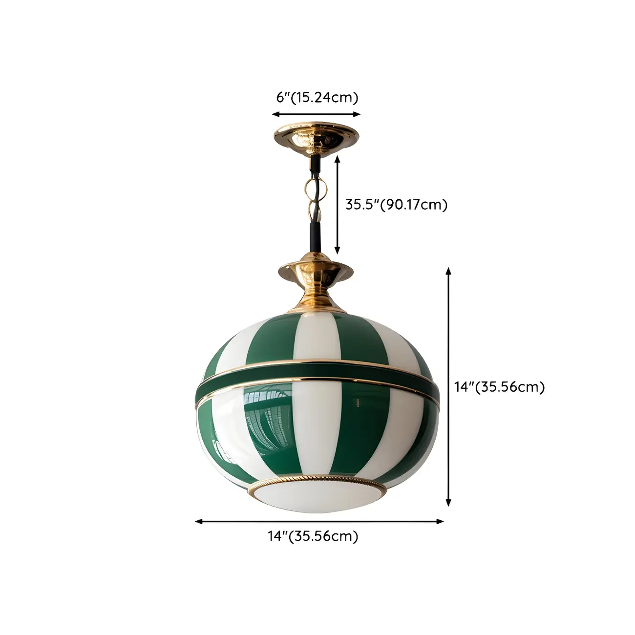 Modern Glass Green Globe Pendant Light Kitchen Fixture #size | homeyfad