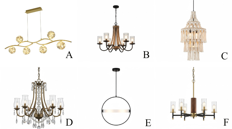 different styles of lights
