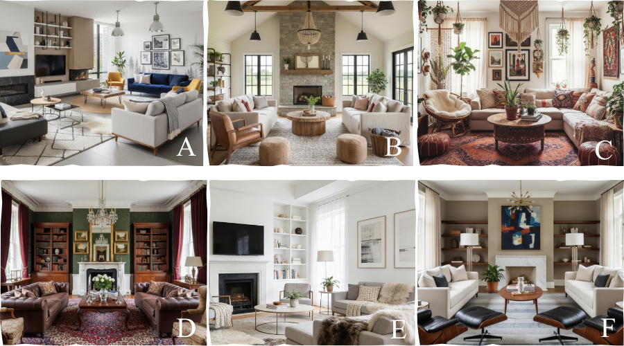 different living room styles