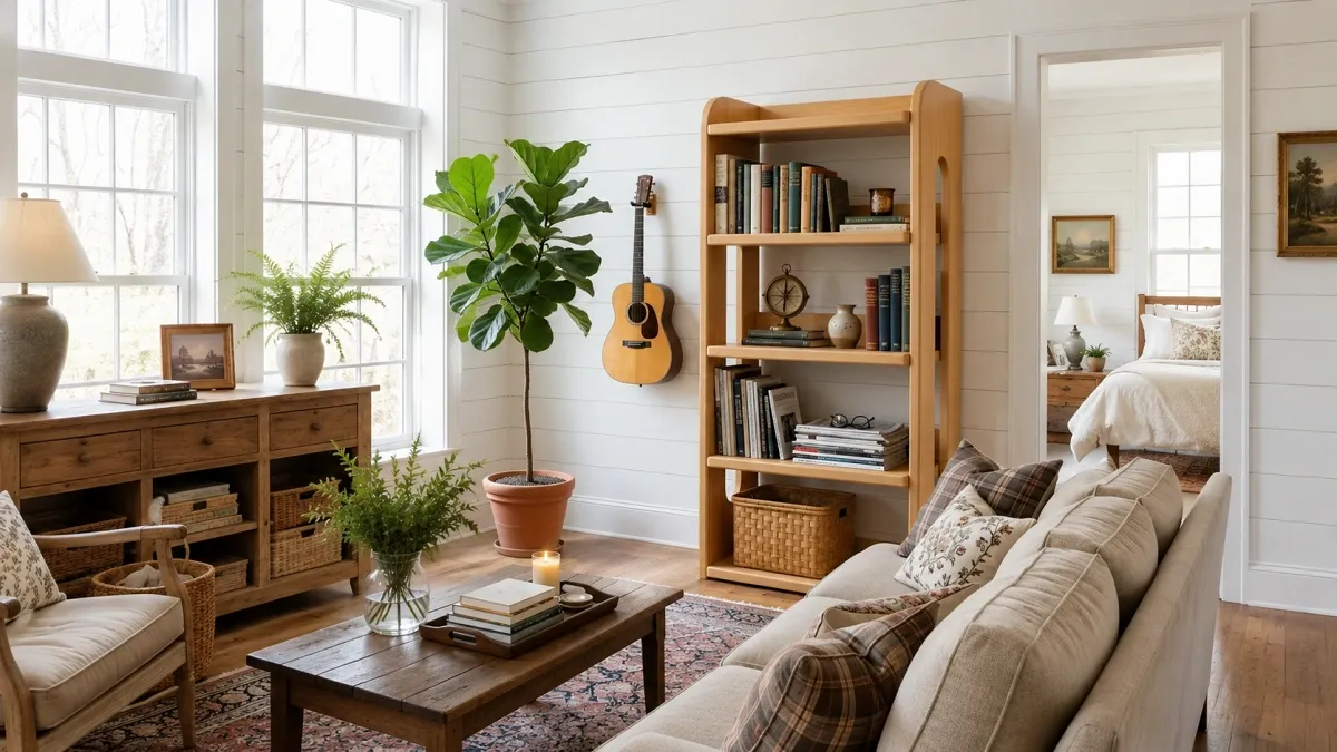 Wood Freestanding Storage Bookcase