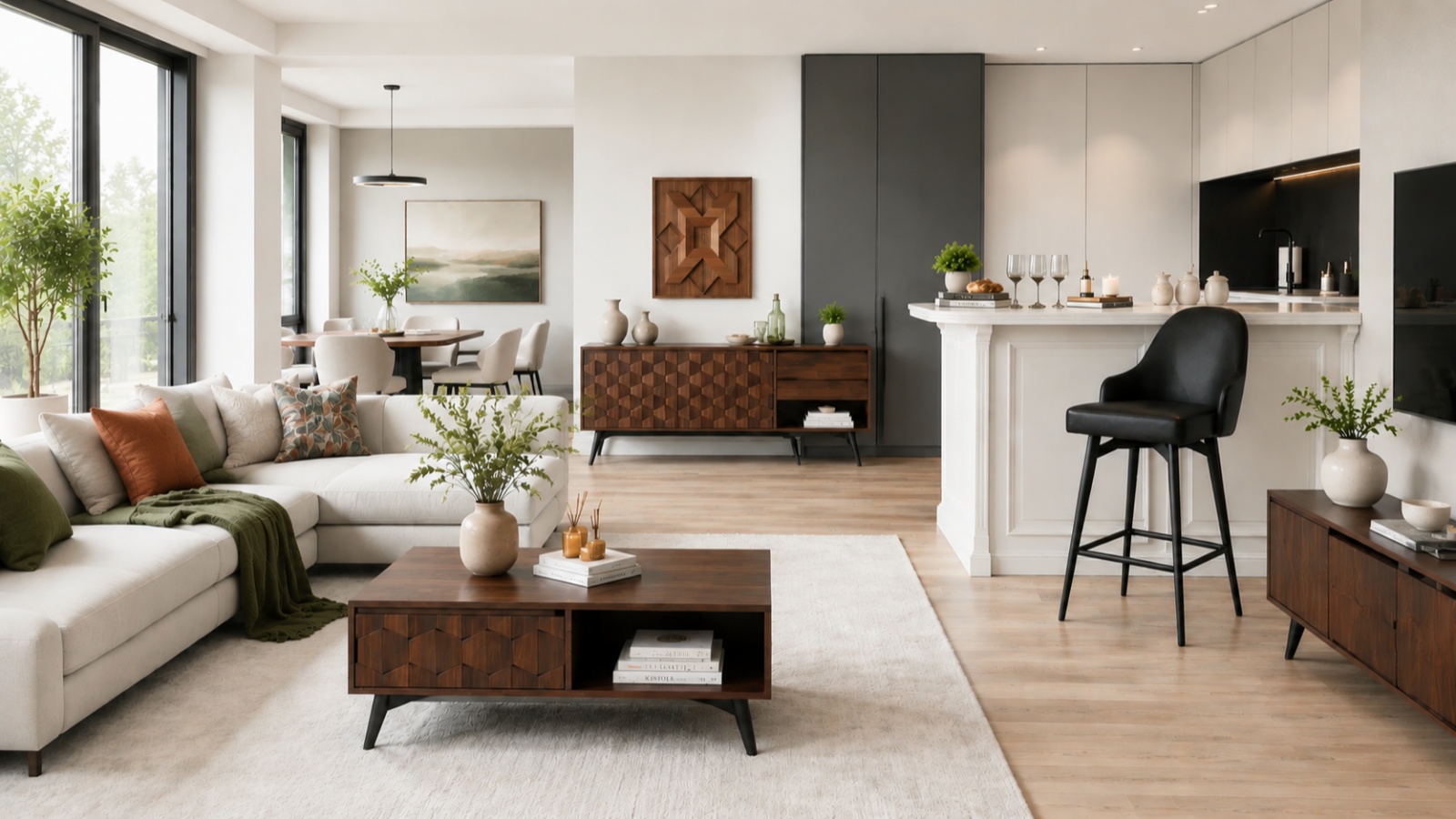 Open-Concept Living Room Ideas | homeyfad