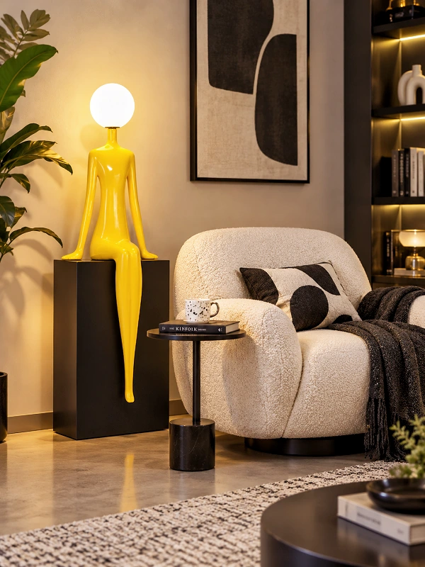 Contemporary living rooms with Floor Lamp