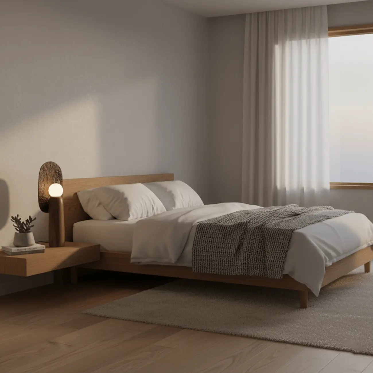 Mid Century Modern Metal Wood Table Lamp For Living Room Image - 15 | homeyfad