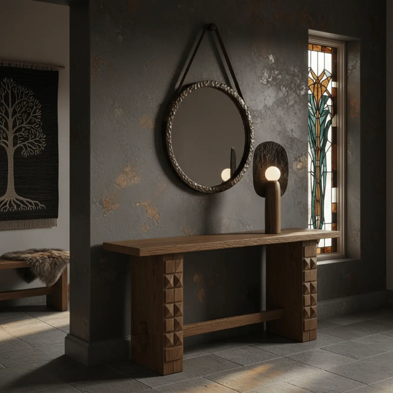 Mid Century Modern Metal Wood Table Lamp For Living Room Image - 11 | homeyfad