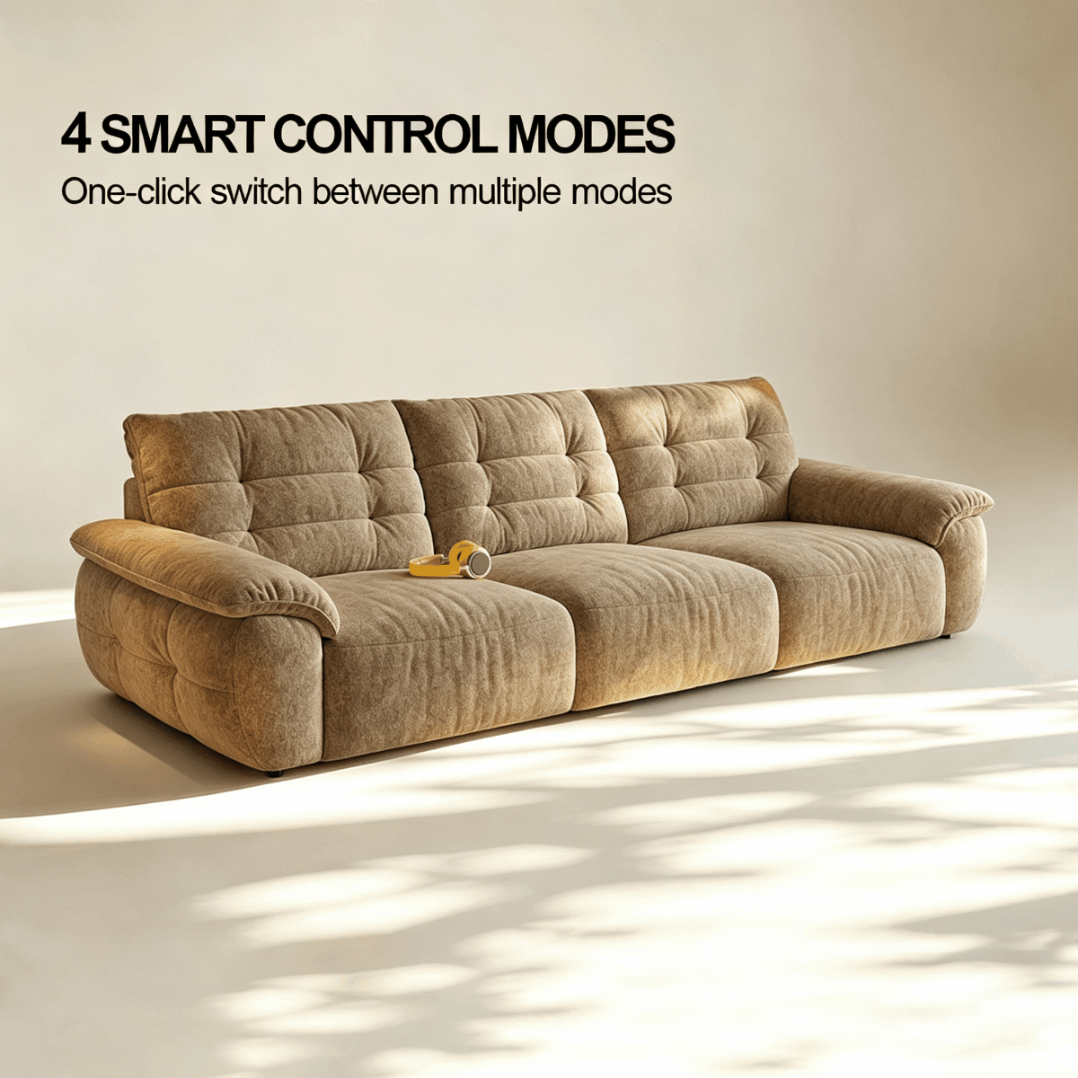 Contemporary Skin-friendly Chenille Tufted Back Power Sofa Bed | homeyfad