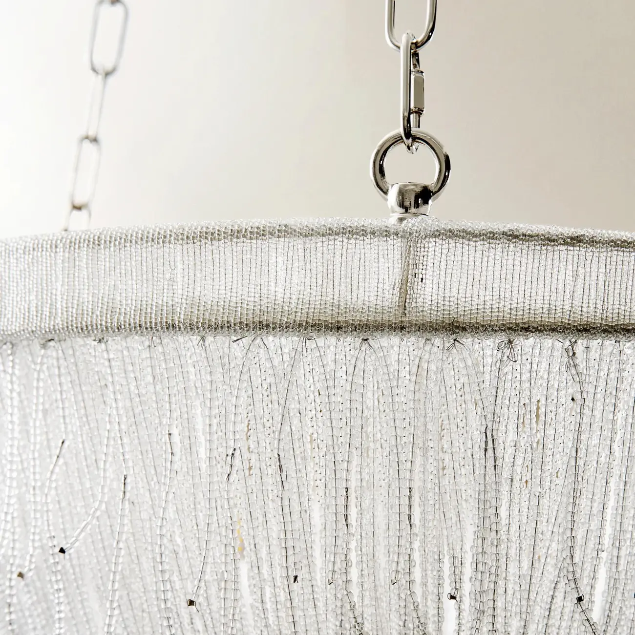 Luxury Elegant Clear Glass Beaded Chandelier Image - 5 | homeyfad
