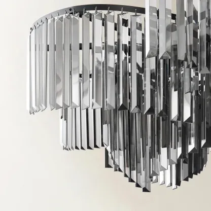 Modern Luxury Crystal Spiral Chandelier for Home Décor Image - 4