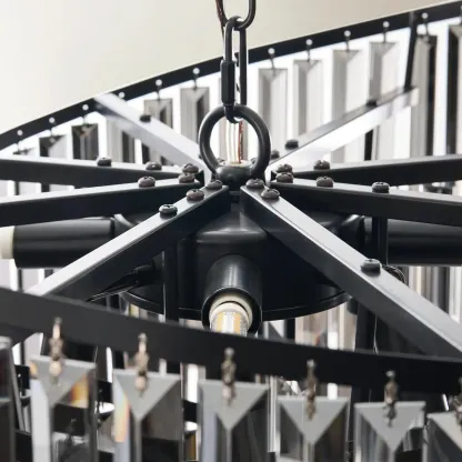 Modern Luxury Crystal Spiral Chandelier for Home Décor Image - 6