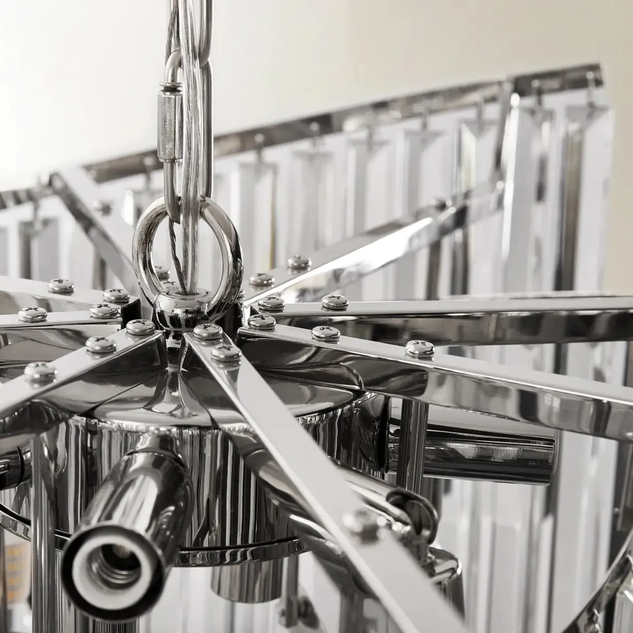 Modern Luxury Spiral-Shaped Clear Crystal Chandelier Image - 7